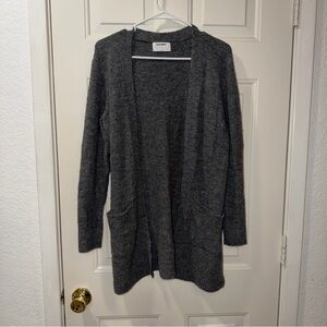 Old Navy Women’s Small Charcoal Gray Open Front Long Sleeve Long Length Cardigan